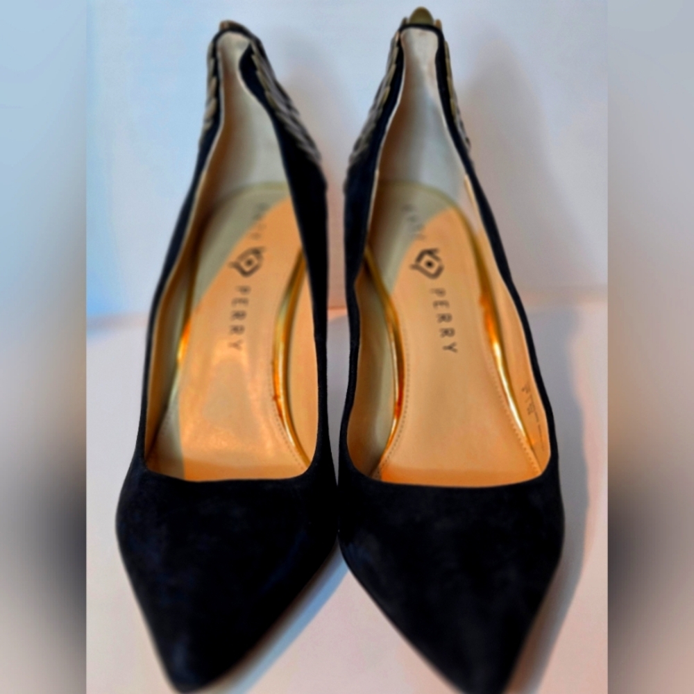 Katy Perry Collections Black Heels with Sleek Design